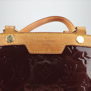 Pre-owned Louis Vuitton Brea MM Amarante Vernis M91619 handbag | stylenewstar