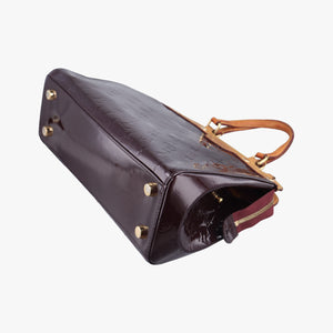 Pre-owned Louis Vuitton Brea MM Amarante Vernis M91619 handbag | stylenewstar