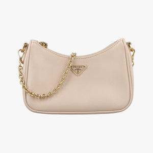 Pre-owned Prada Re-Edition 2005 Beige SAFFIANO Leather 1BH204 shoulderbag | stylenewstar