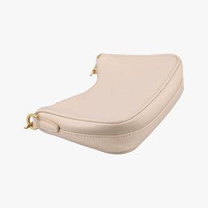 Pre-owned Prada Re-Edition 2005 Beige SAFFIANO Leather 1BH204 shoulderbag | stylenewstar