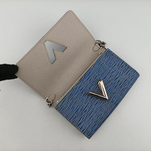 Vintage Louis Vuitton Portefeuille Twist Denim blue Epi M61036 shoulderbag | stylenewstar