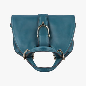 Secondhand Gucci Stirrup Green Leather 277515 shoulderbag | stylenewstar