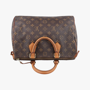 Pre-owned Louis Vuitton Speedy 30 BROWN Monogram Canvas M41528 handbag | stylenewstar