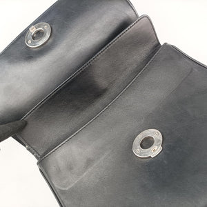 Vintage Christian Dior Be Dior Black Leather shoulderbag | stylenewstar