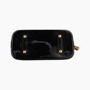 Pre-owned Louis Vuitton Alma PM Sticker Collection Ivory×black×multi Vernis M50466 handbag | stylenewstar