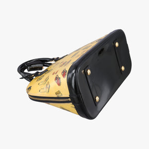 Pre-owned Louis Vuitton Alma PM Sticker Collection Ivory×black×multi Vernis M50466 handbag | stylenewstar