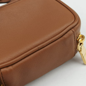 Pre-owned Miu Miu Beau Micro Brown Leather handbag | stylenewstar