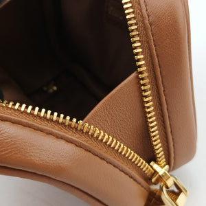 Pre-owned Miu Miu Beau Micro Brown Leather handbag | stylenewstar