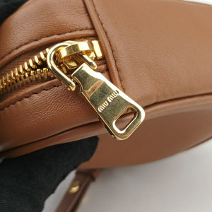Pre-owned Miu Miu Beau Micro Brown Leather handbag | stylenewstar