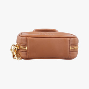 Pre-owned Miu Miu Beau Micro Brown Leather handbag | stylenewstar