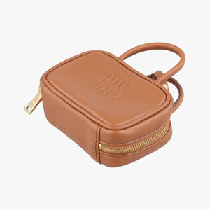 Pre-owned Miu Miu Beau Micro Brown Leather handbag | stylenewstar