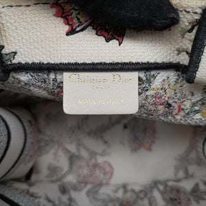 Pre-owned Christian Dior Book Tote White x Multicolour Jacquard handbag | stylenewstar