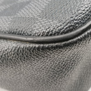Pre-owned Louis Vuitton DANIEL MM Noir Damier Graphite N58029 shoulderbag | stylenewstar