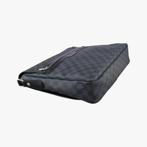 Pre-owned Louis Vuitton DANIEL MM Noir Damier Graphite N58029 shoulderbag | stylenewstar