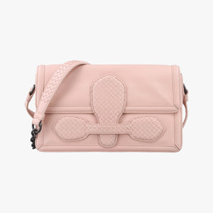Vintage Bottega Veneta Intrecciato Nappa Rialto Pink lambskin shoulderbag | stylenewstar