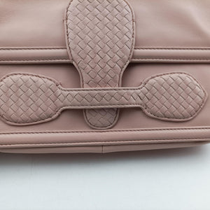 Vintage Bottega Veneta Intrecciato Nappa Rialto Pink lambskin shoulderbag | stylenewstar