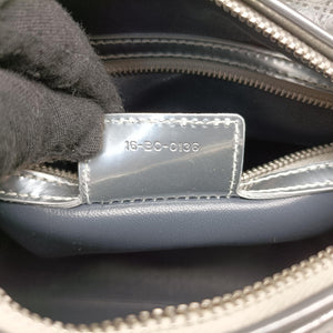 Pre-owned Christian Dior Lady Dior Silver Patent shoulderbag | stylenewstar