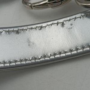 Pre-owned Christian Dior Lady Dior Silver Patent shoulderbag | stylenewstar