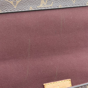 Pre-owned Louis Vuitton Cluny MM Brown Monogram canvas×calf leather M43236 shoulderbag | stylenewstar