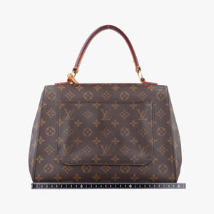 Pre-owned Louis Vuitton Cluny MM Brown Monogram canvas×calf leather M43236 shoulderbag | stylenewstar