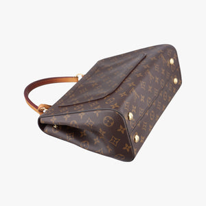 Pre-owned Louis Vuitton Cluny MM Brown Monogram canvas×calf leather M43236 shoulderbag | stylenewstar