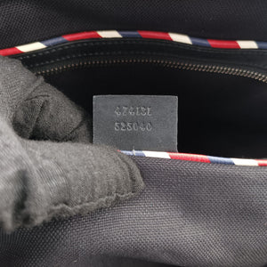 Pre-owned Gucci GG Supreme Carry-On Duffel Black x Multicolour PVC coated canvas×Leather 474131 handbag | stylenewstar