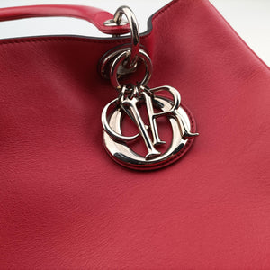 Pre-owned Christian Dior Diorissimo Red Leather shoulderbag | stylenewstar