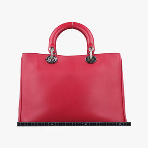 Pre-owned Christian Dior Diorissimo Red Leather shoulderbag | stylenewstar
