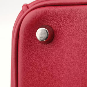 Pre-owned Christian Dior Diorissimo Red Leather shoulderbag | stylenewstar
