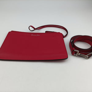 Pre-owned Christian Dior Diorissimo Red Leather shoulderbag | stylenewstar
