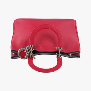 Pre-owned Christian Dior Diorissimo Red Leather shoulderbag | stylenewstar