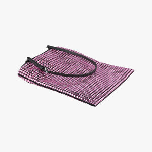 Secondhand Prada Rosa Satin Crystal Mini Tote Purple Rhinestone 1BA253 shoulderbag | stylenewstar