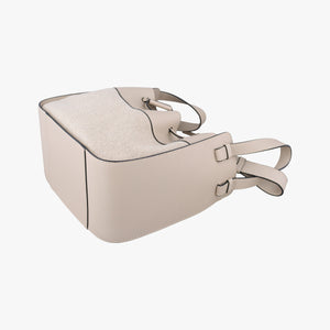 Pre-owned Loewe Hammock Beige Canvas × Leather shoulderbag | stylenewstar
