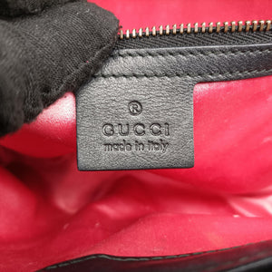 Pre-owned Gucci GG Marmont Black velour 443497 shoulderbag | stylenewstar
