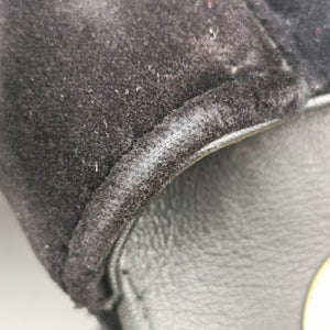 Pre-owned Gucci GG Marmont Black velour 443497 shoulderbag | stylenewstar