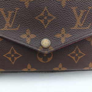 Pre-owned Louis Vuitton Pochette Felicie Brown Monogram Canvas M61276 shoulderbag | stylenewstar