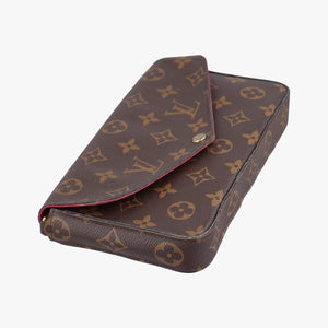 Pre-owned Louis Vuitton Pochette Felicie Brown Monogram Canvas M61276 shoulderbag | stylenewstar