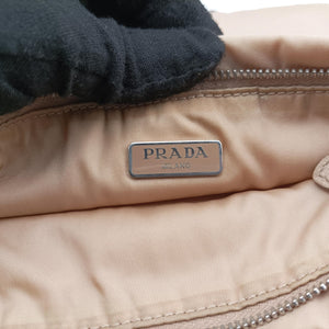 Pre-owned Prada Tessuto Pockt Camel nylon shoulderbag | stylenewstar