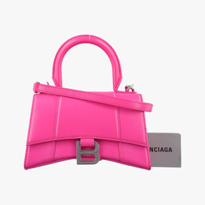 Pre-owned Balenciaga Hourglass Pink leather shoulderbag | stylenewstar