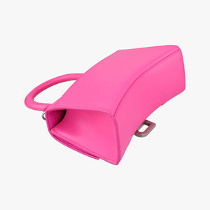 Pre-owned Balenciaga Hourglass Pink leather shoulderbag | stylenewstar