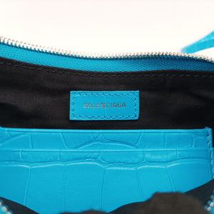 Vintage Balenciaga Le Cagole Mini Blue Leather 695814 shoulderbag | stylenewstar