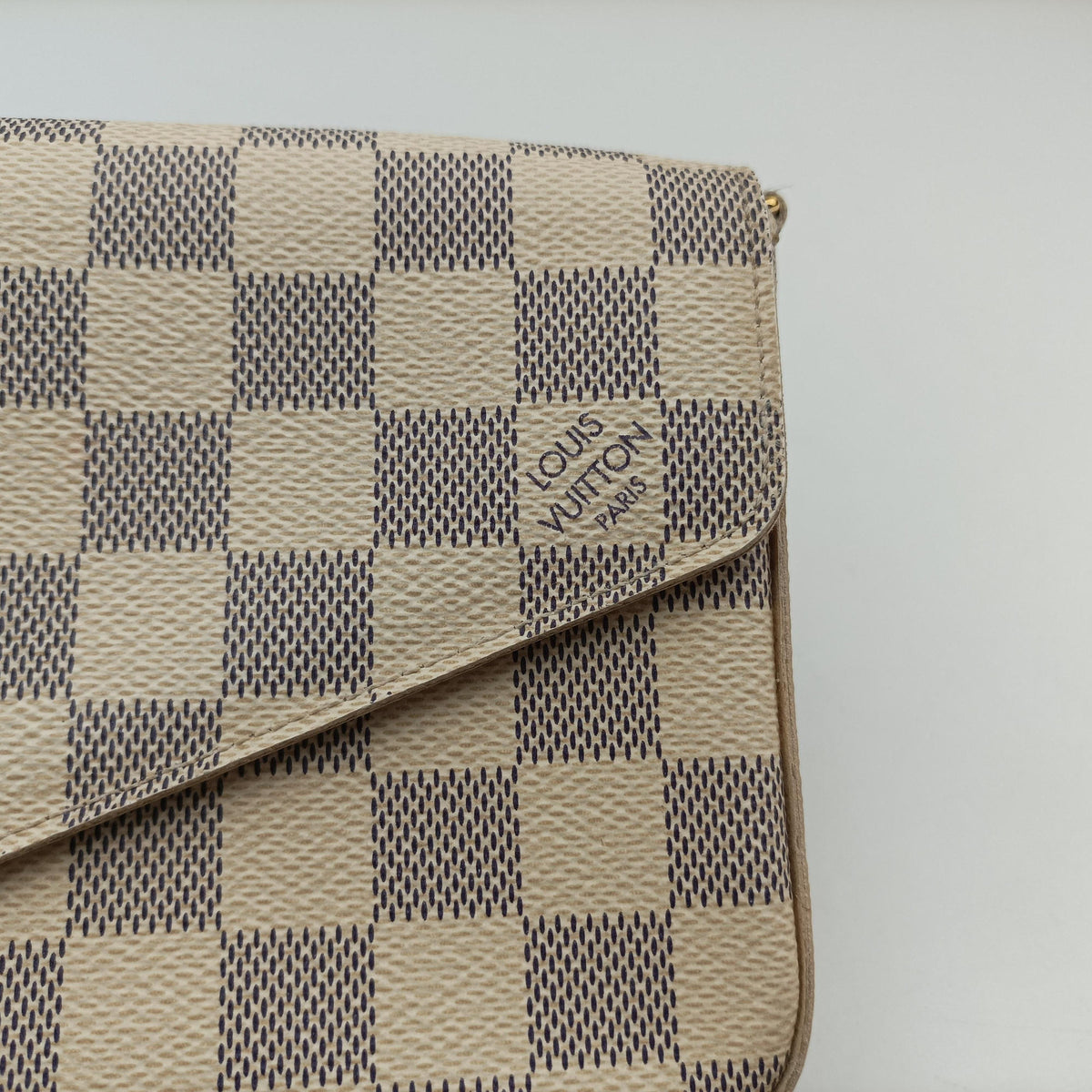 Pre-owned Louis Vuitton Pochette FeLICIE AZUR Damier Canvas N63106 shoulderbag | stylenewstar