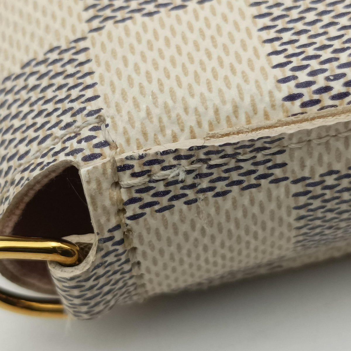 Pre-owned Louis Vuitton Pochette FeLICIE AZUR Damier Canvas N63106 shoulderbag | stylenewstar