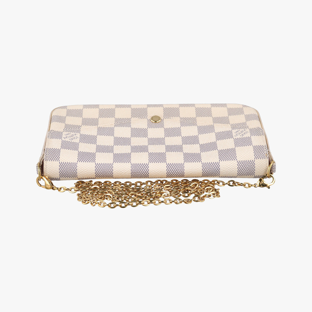 Pre-owned Louis Vuitton Pochette FeLICIE AZUR Damier Canvas N63106 shoulderbag | stylenewstar