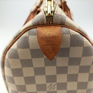 Secondhand Louis Vuitton Speedy 30 AZUR Damier Canvas N41533 handbag | stylenewstar