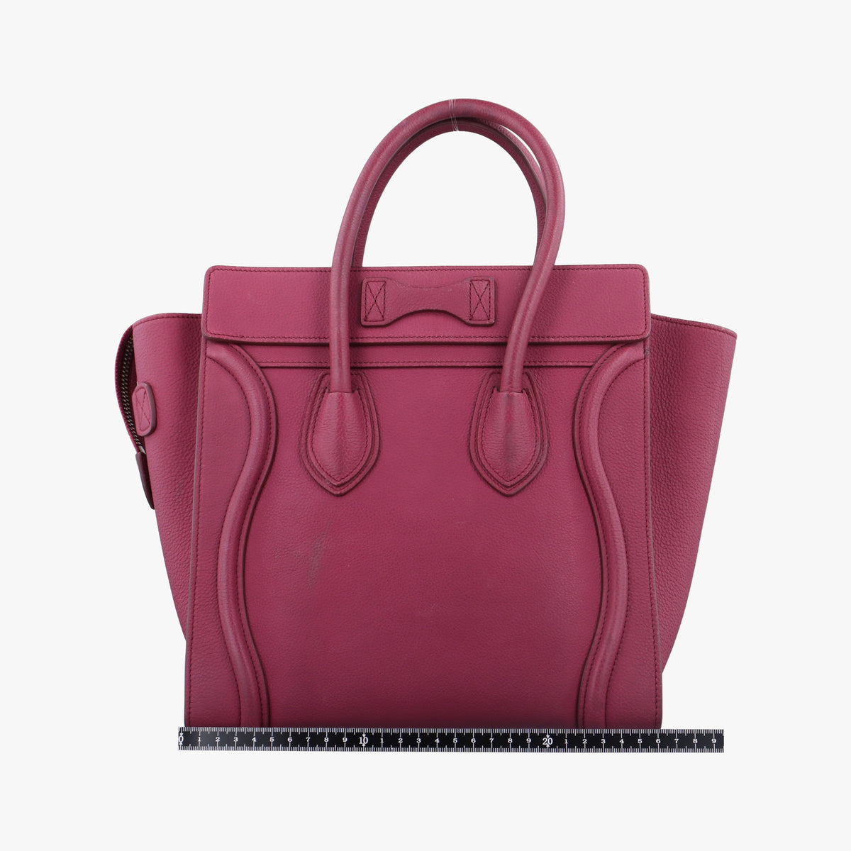 Pre-owned Celine Luggage Micro shopper Pink Leather  handbag | stylenewstar
