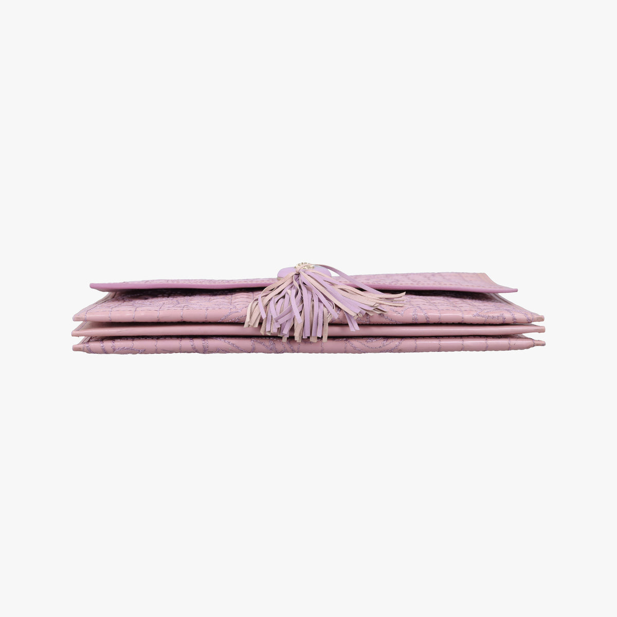 Pre-owned VERSACE Medusa quilted chain Pink Patent  shoulderbag | stylenewstar