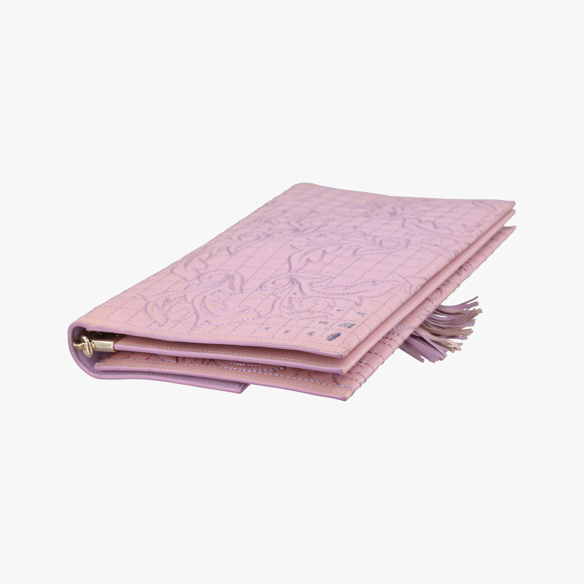 Pre-owned VERSACE Medusa quilted chain Pink Patent  shoulderbag | stylenewstar