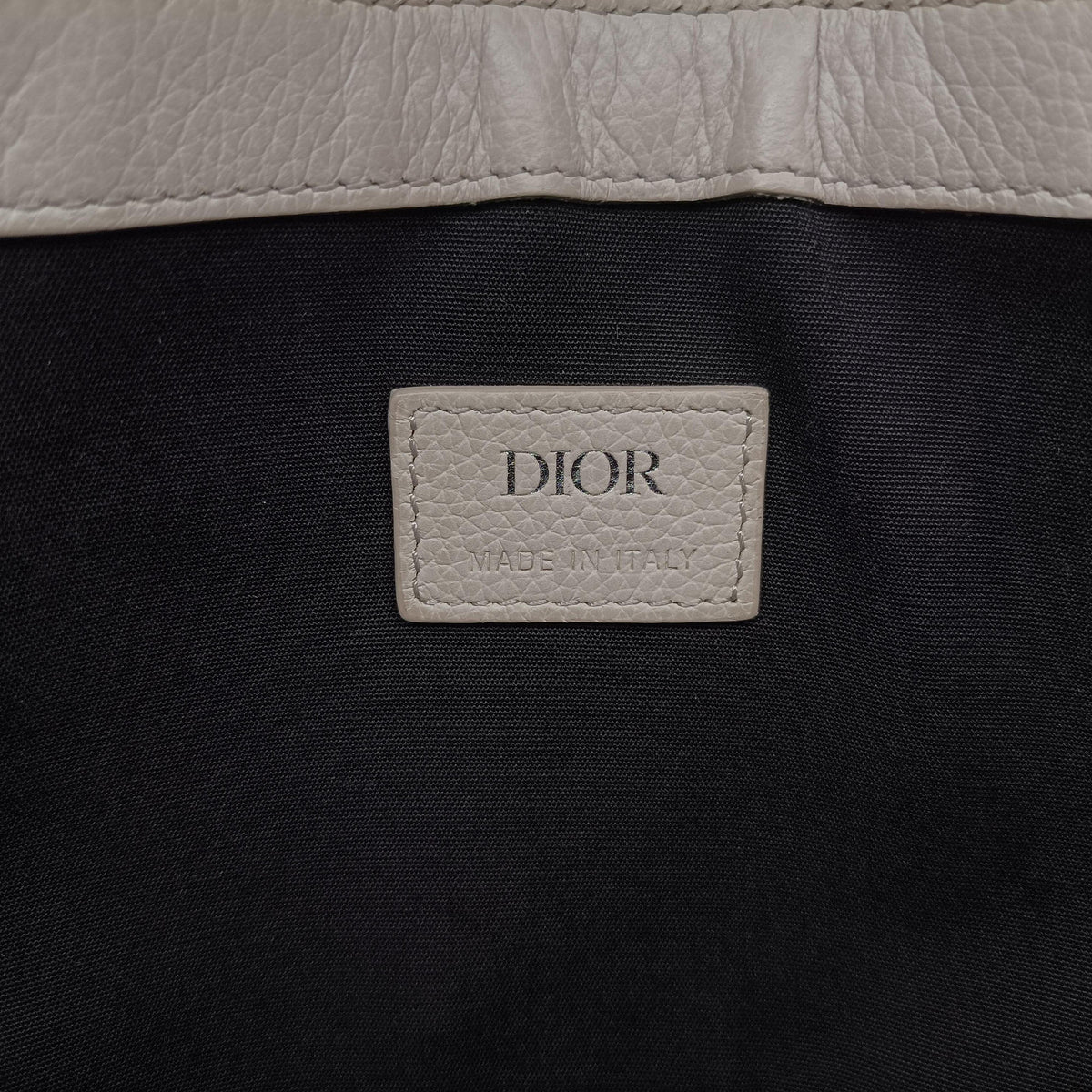 Pre-owned Christian Dior Saddle White Jacquard × Leather  shoulderbag | stylenewstar