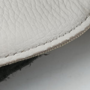 Pre-owned Christian Dior Saddle White Jacquard × Leather  shoulderbag | stylenewstar
